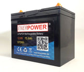 ENERpower LiFePO4 12V (12,8V) 75,60Ah 960Wh (830 Watt) - Enerprof